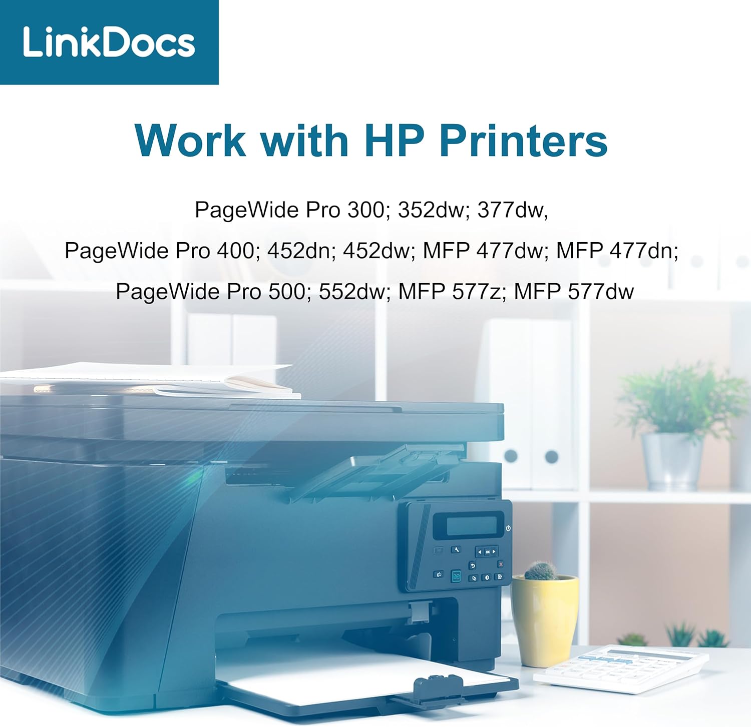 LinkDocs Remanufactured 972A Black Ink Cartridge Compatible for HP 972A BK F6T80AN Used with HP PageWide Pro 300, 352dw, 377dw, PageWide Pro 400, 452dw, MFP477dn, PageWide Pro 500, MFP 577z Printers,