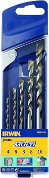 IRWIN 10501938 Cordless Multi-Purpose Drill Bit Set for Cordless Drills 4-10mm