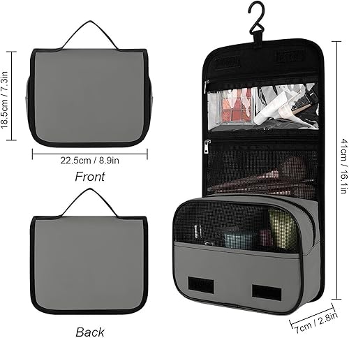 Miniatura 2 de Bolsa de lavado portátil de viaje para mujer, bolsa de aseo para colgar bolsa de cosméticos multifunción, Color58, Moda