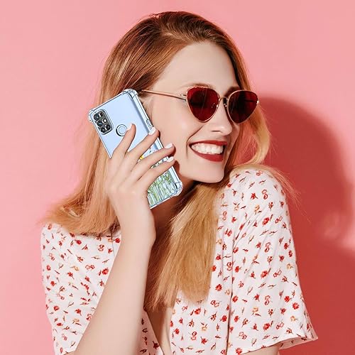 Miniatura 6 de Funda para OnePlus Nord N100, OnePlus N100 BE2013 con protector de pantalla, funda transparente con patrones de jardín de flores, funda protectora