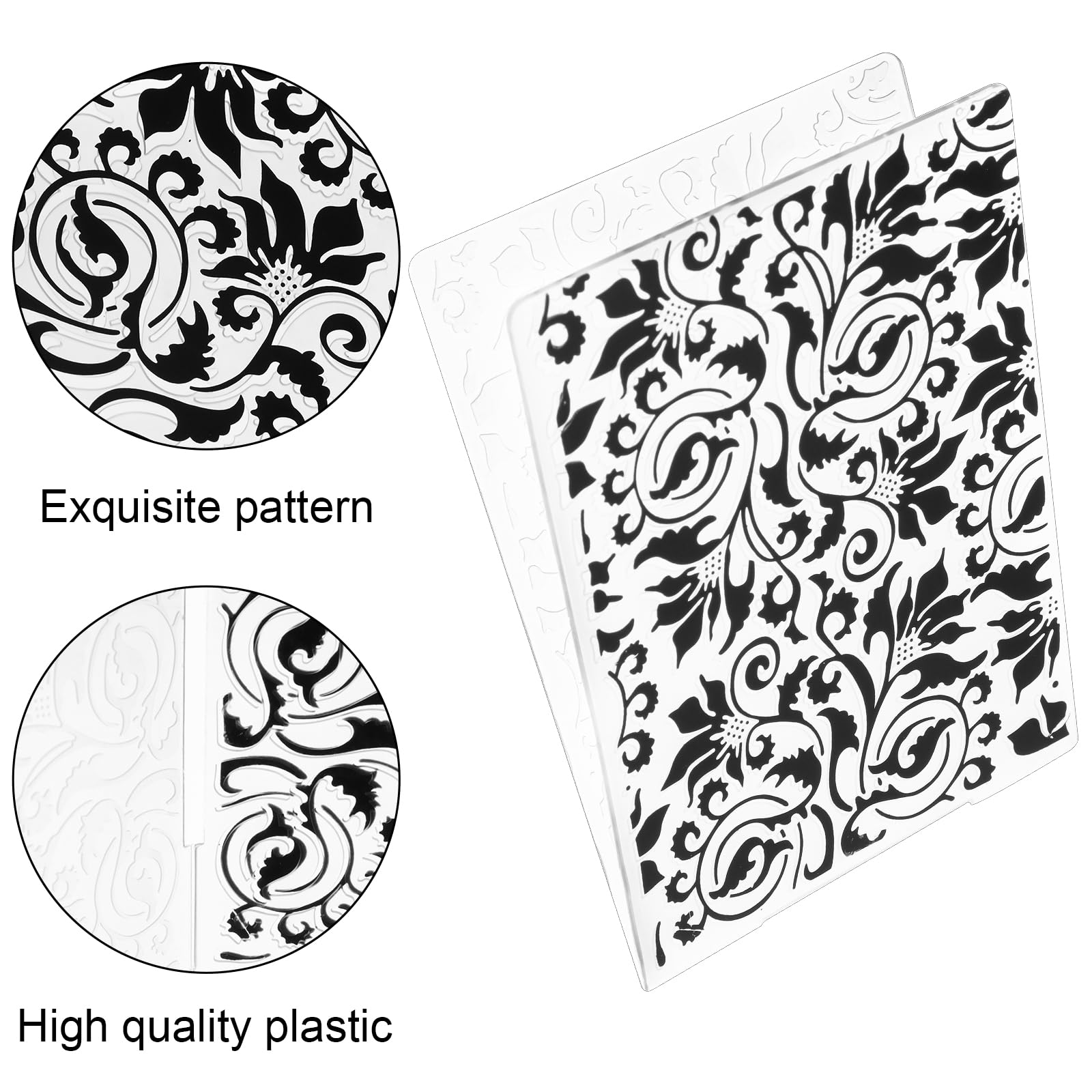 20 Pcs Embossing Folders for Card Making, DIY Craft Template Embossing Stencil Plastic Paper Card Decorating Mold Folder for Scrapbook Photo Album DIY Craft Making, 5.9 x 4.1 Inch (Vintage)