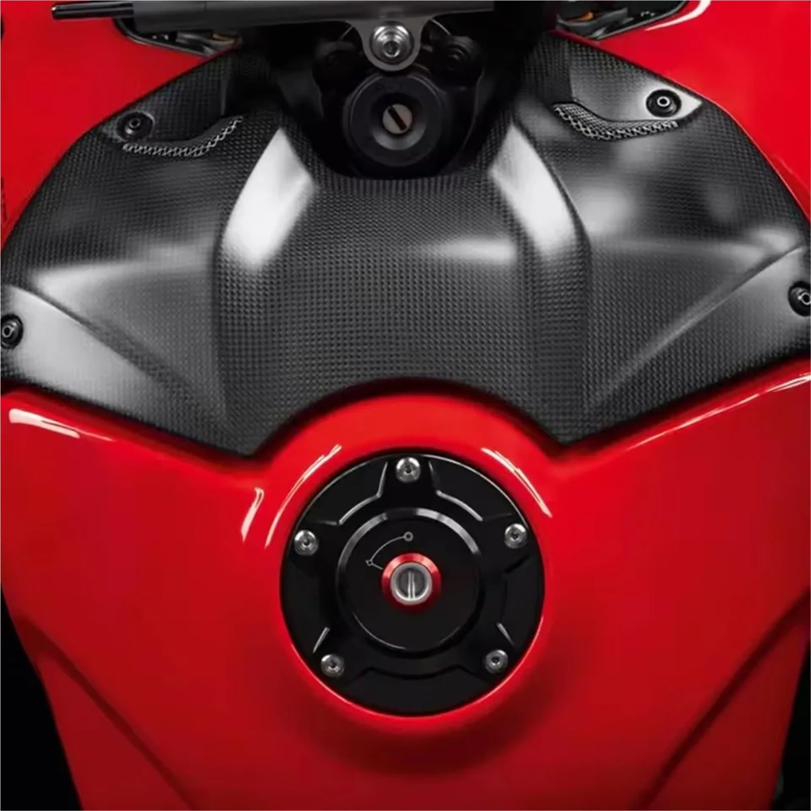 Akcesoria motocyklowe Pasuje do Ducati DIAVEL V4 PANIGALE STREETFIGHTER V2 2022-2024 korek wlewu paliwa szybkozłączka Korek wlewu paliwa