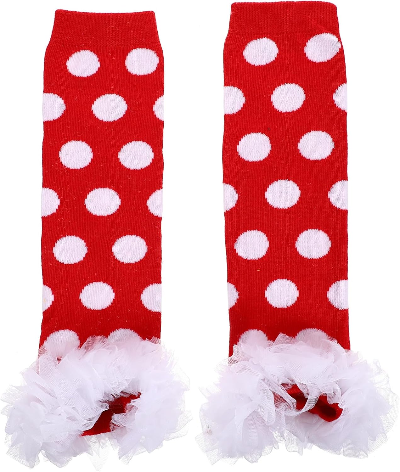 VANZACK 1pair Cotton Leg Warmers Lace Design Warm Covers for Toddlers Cute Dot Pattern for Indoor and Outdoor Activities for and Festivals