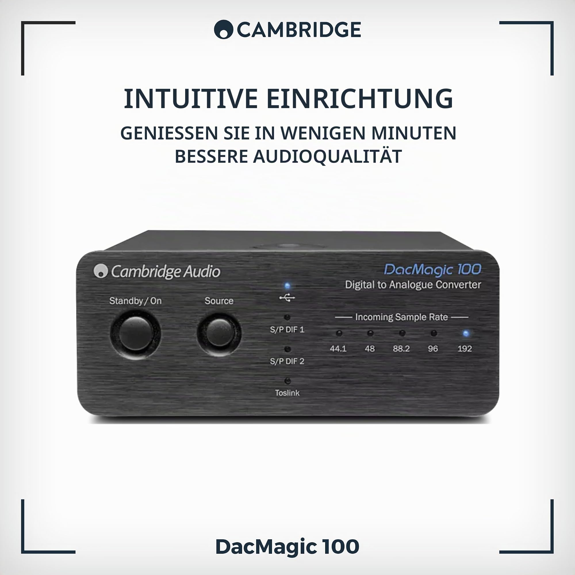 Cambridge Audio DacMagic 100 Audio-Konverter Schwarz