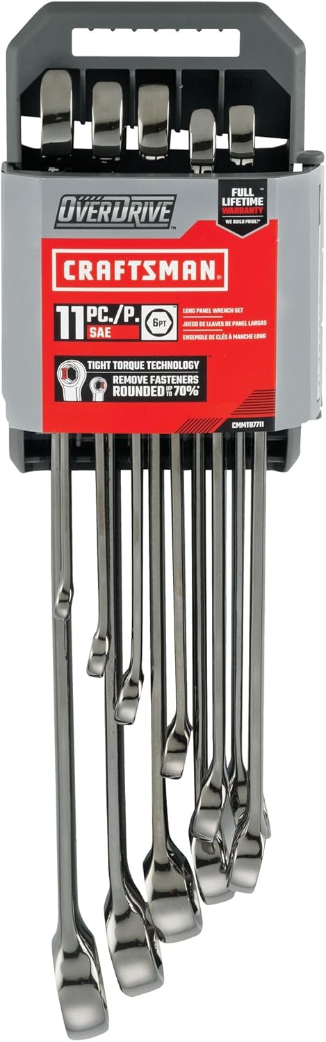 CRAFTSMAN OVERDRIVE 11-Piece Standard (SAE) Wrench Set (CMMT87711)
