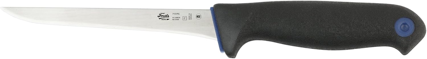 Frosts by Mora of Sweden 7151PG Straight Narrow Boning Knife with 5.9-Inch Stainless Steel Blade and Pro Grip : Sports & Outdoors