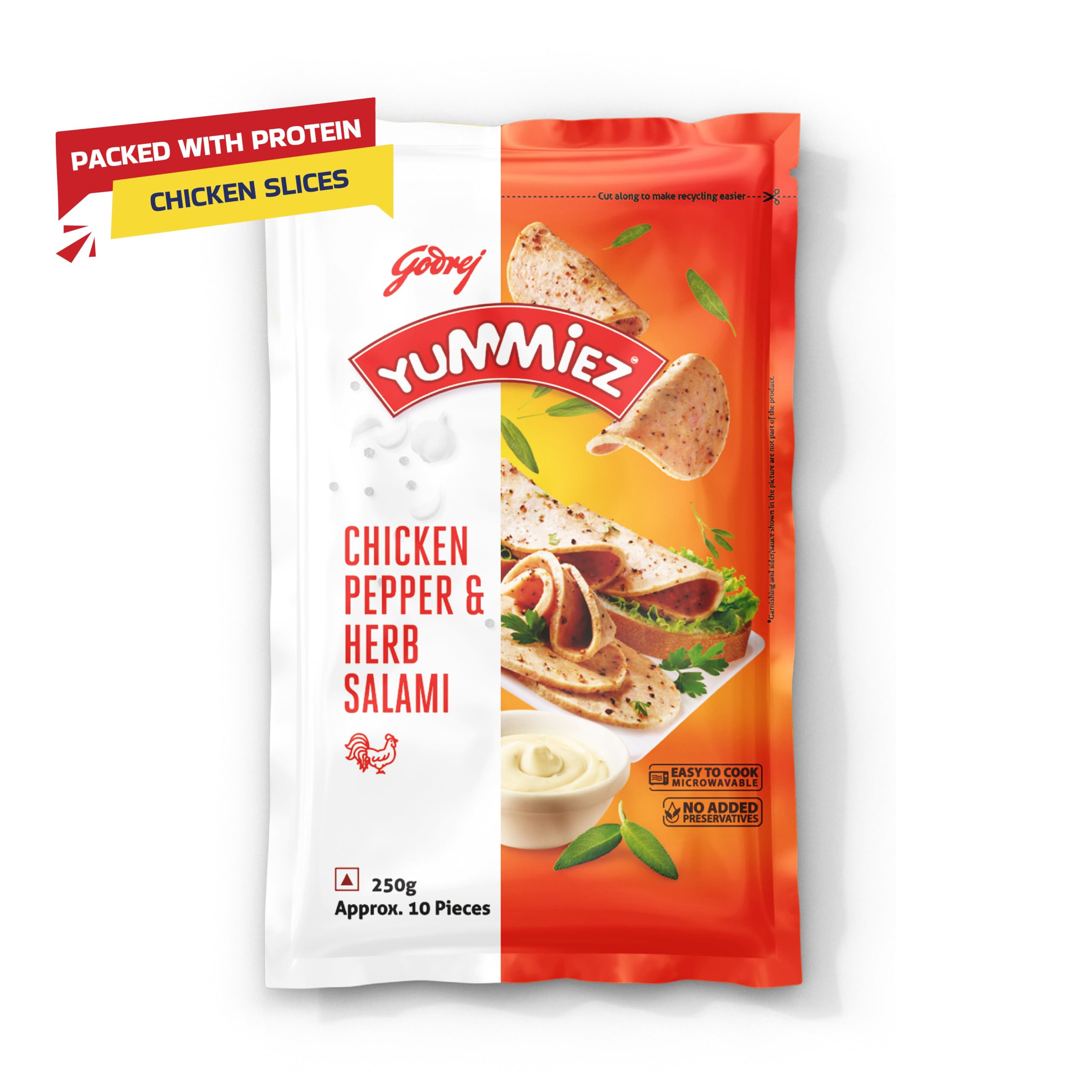 Yummiez Salami Chicken - Pepper and Herb, 250g Pouch : Amazon.in