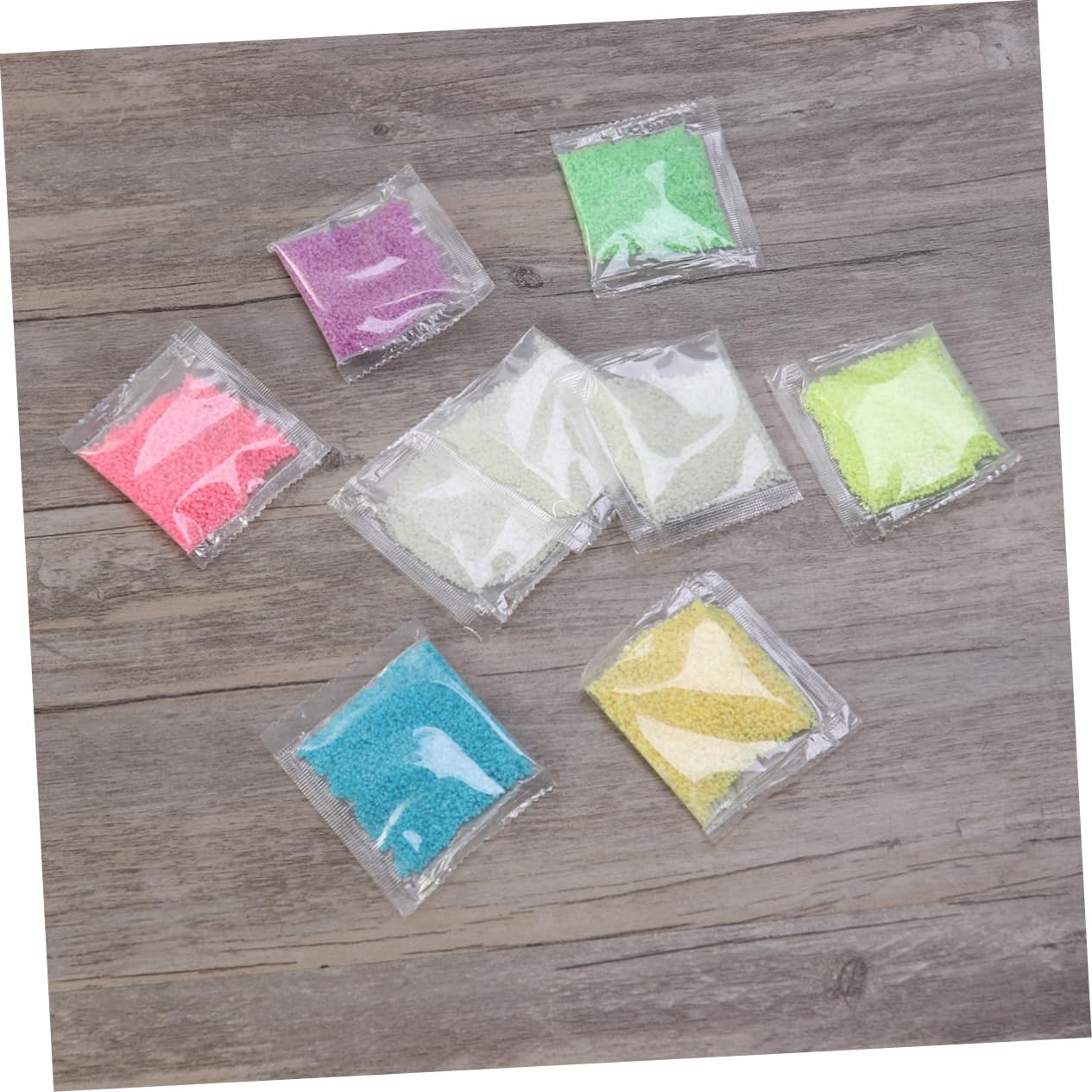 Mipcase 3sets Aquarium Rocks Luminous Powder Fluorescent Decoration 1-5 Hours Dark Glow 9packs*3