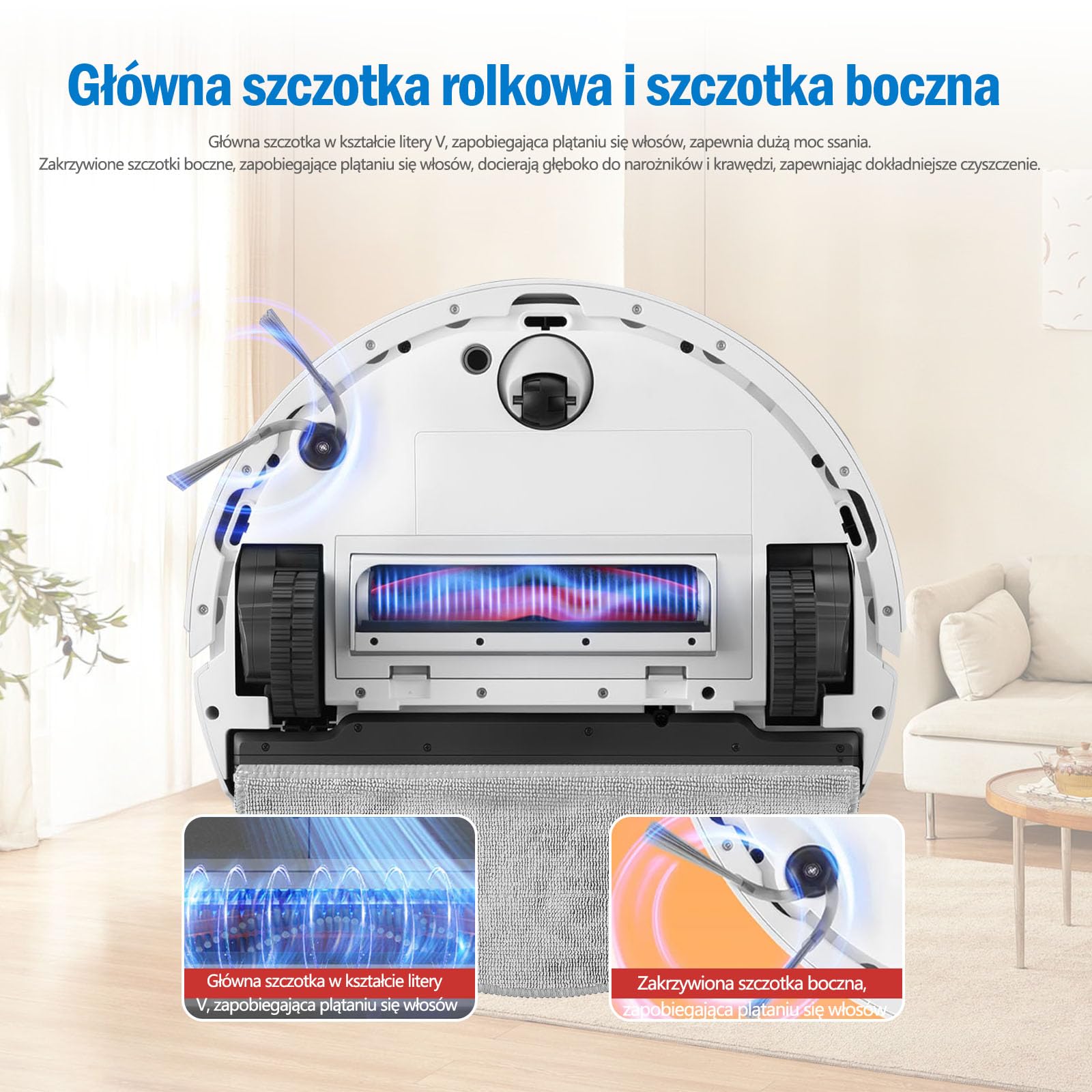 20-częściowy zestaw, Zestaw akcesoriów do odkurzacza robota do Roborock Q10 X5/X5+, części zamienne, 2 główne szczotki, 4 filtry, 4 podkładki do wycierania, 4 szczotki boczne, 4 worki do kurzu