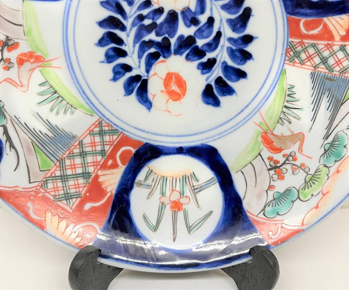 染錦 虎図 大皿 骨董品 φ39cm(K-YC473) 染錦 虎図 大皿 骨董品 φ39cm(K-YC473) 染錦 虎図 大皿 骨董