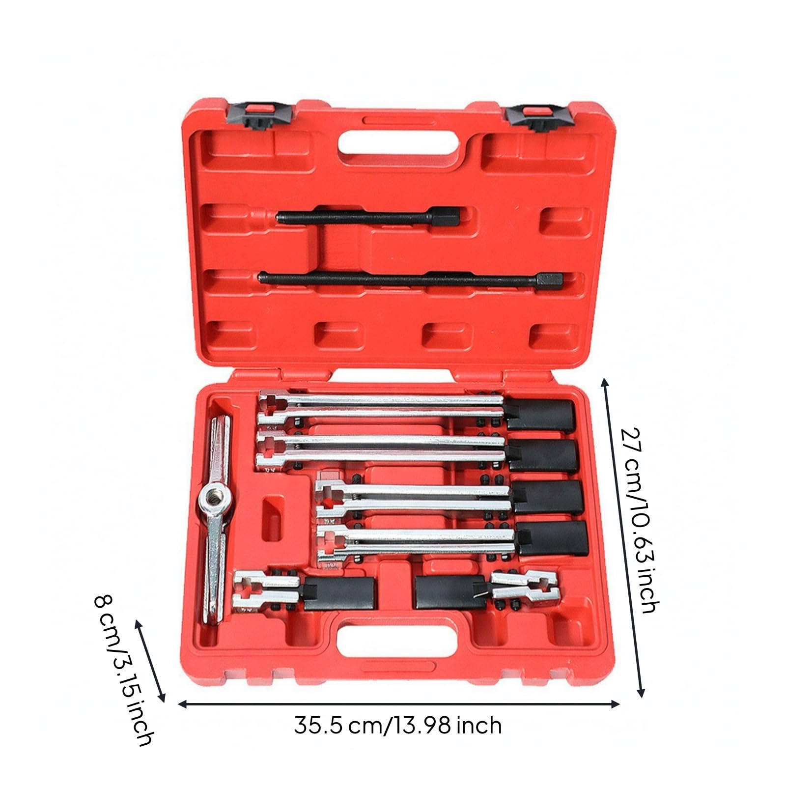 Almencla Herramienta Extracción Rodamientos con Brazos Ajustables Ajustable Extractor con Tornillo Presión Filete Portátil Sacarrodamientos