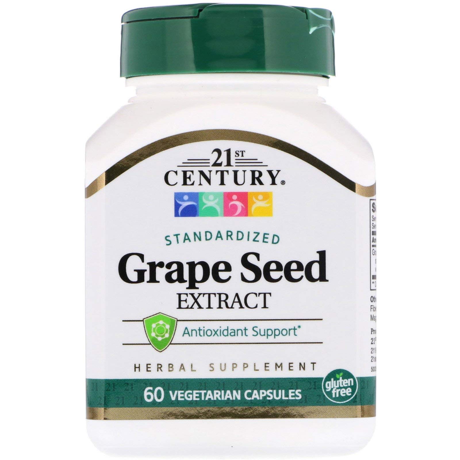 21st Century, Standardized Grape Seed Extract, 60 Vegetarian Capsules