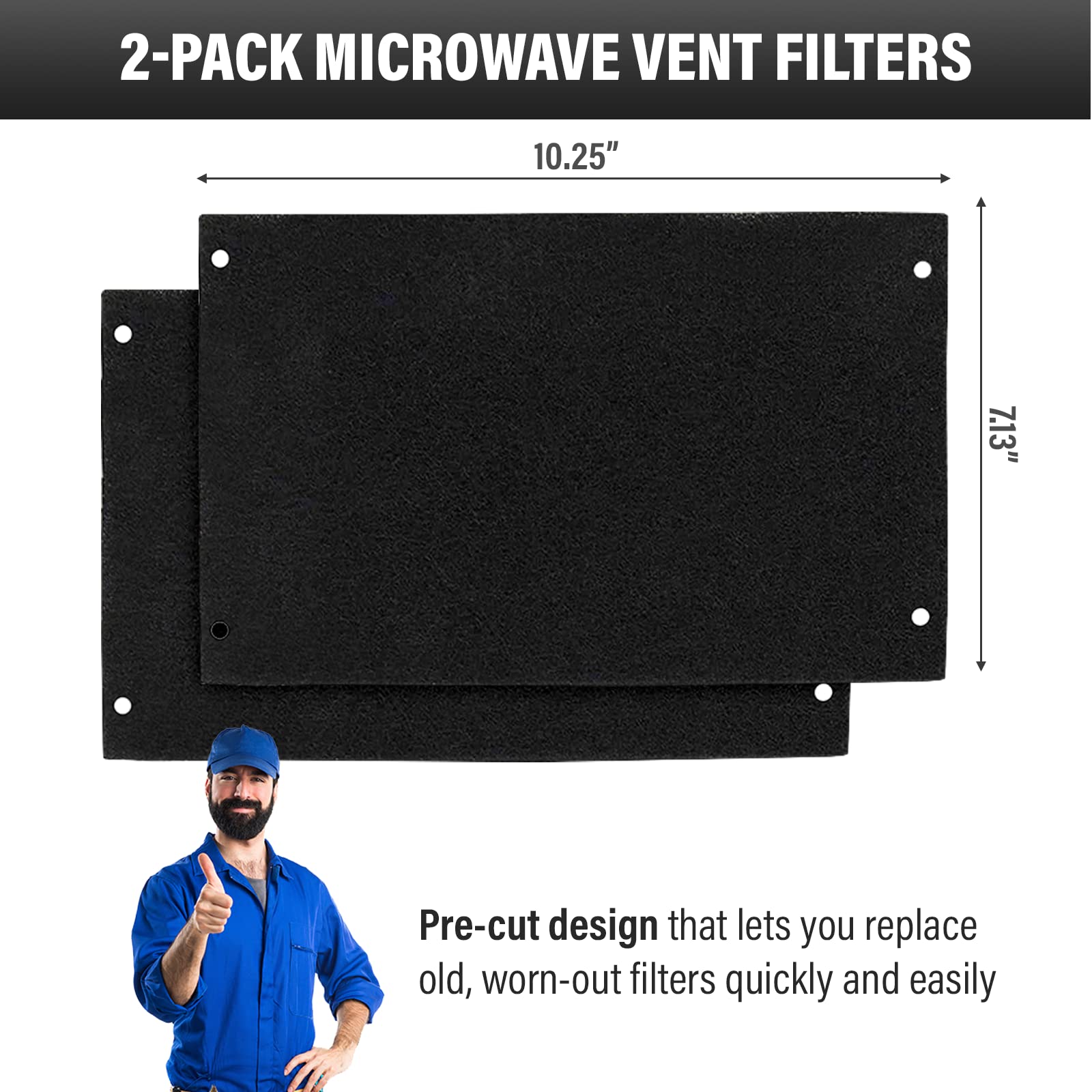 Buy Fresh Headquarters Replacement Air Filters for Microwave Oven 2