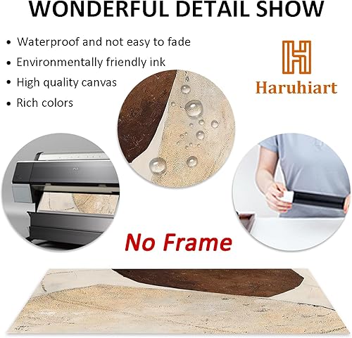 Vista 48 de Lienzo abstracto naranja para pared, póster naranja moderno, pintura geométrica abstracta, lienzo de lámina dorada, arte de pared naranja y dorado