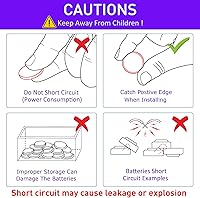 Vista 7 de Afoosoo CR2025 - Batería de celda de litio de 3 V, paquete de 15 moneda de botón CR 2025, 3 voltios, 165 mAh baterías para llave de automóvil