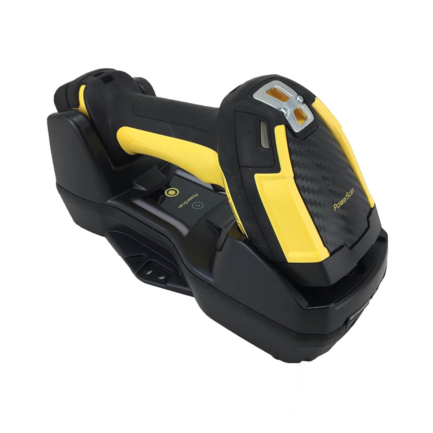 PowerScan PBT9600-AR Scanner placed in charging cradle