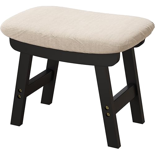 viewcare Foot Stool, Foot Stool Small, Ottoman Foot Rest, Small Foot Stool, Foot Stool Under Desk, Wood Foot Stool for Living Room, Bedroom, and Kitchen