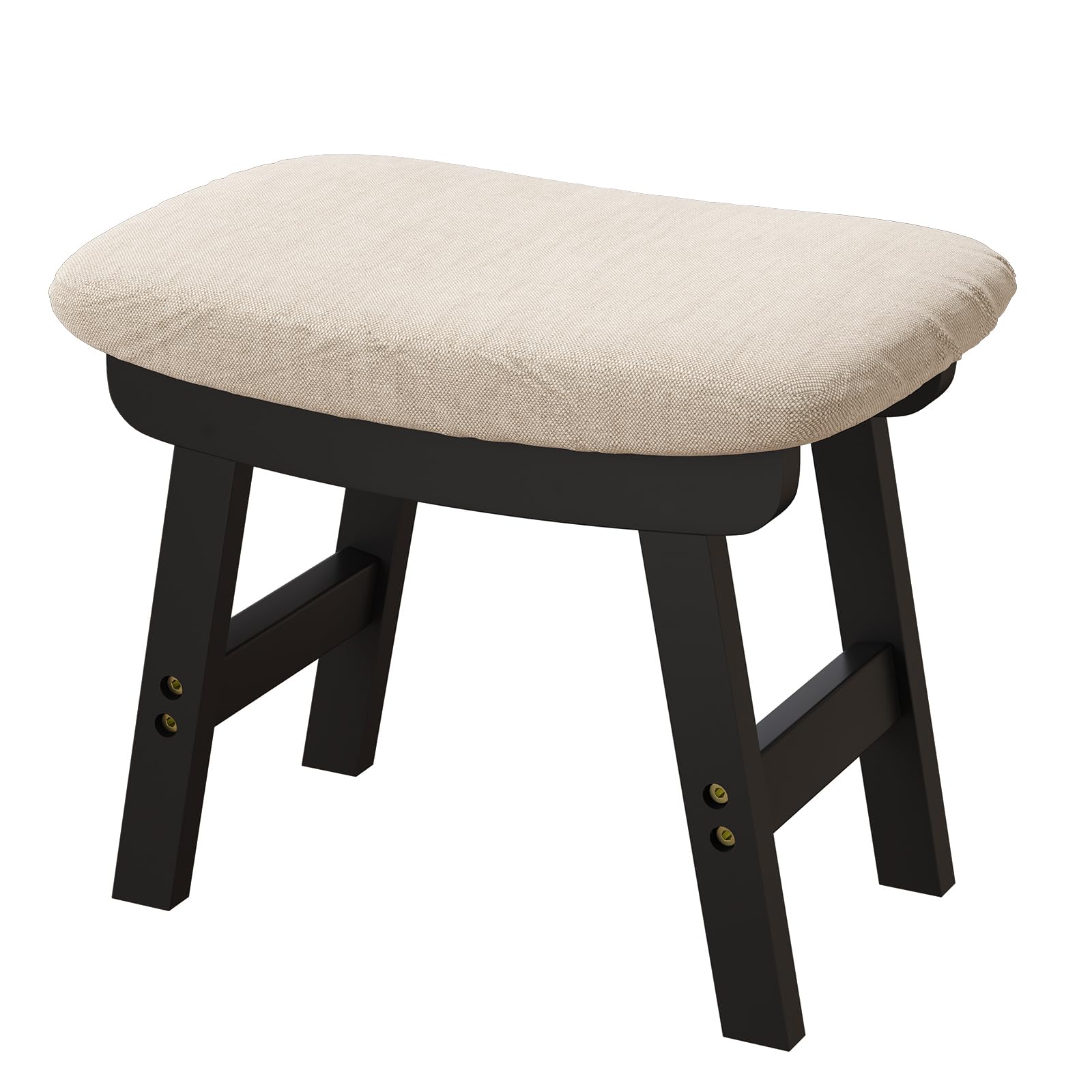 Foot Stool, Foot Stool Small, Ottoman Wood Foot Rest for Living Room, Bedroom, and Kitchen