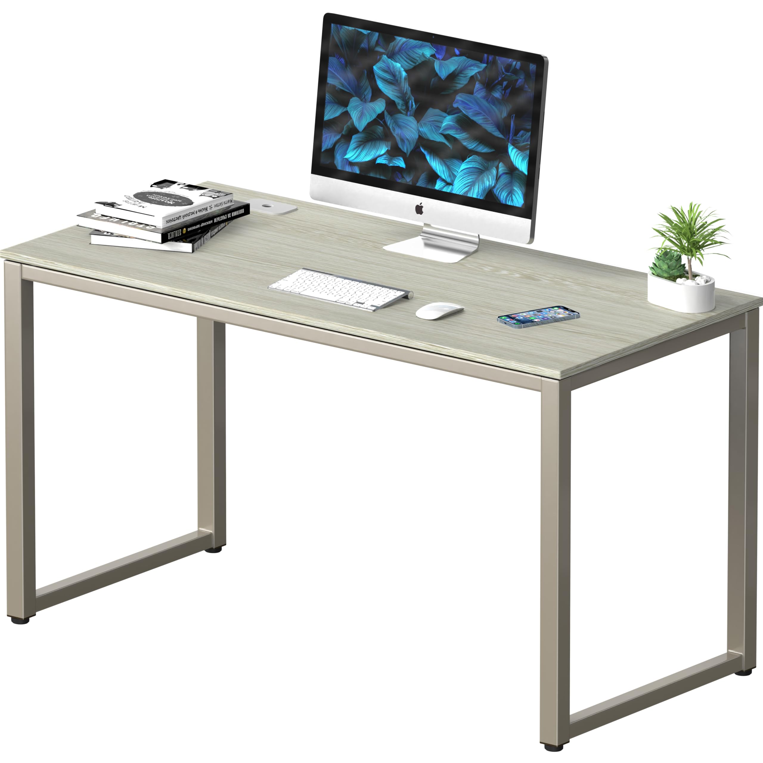 Sponsored Ad - SHW 48-Inch Commercial-Grade Office Computer Desk, Maple