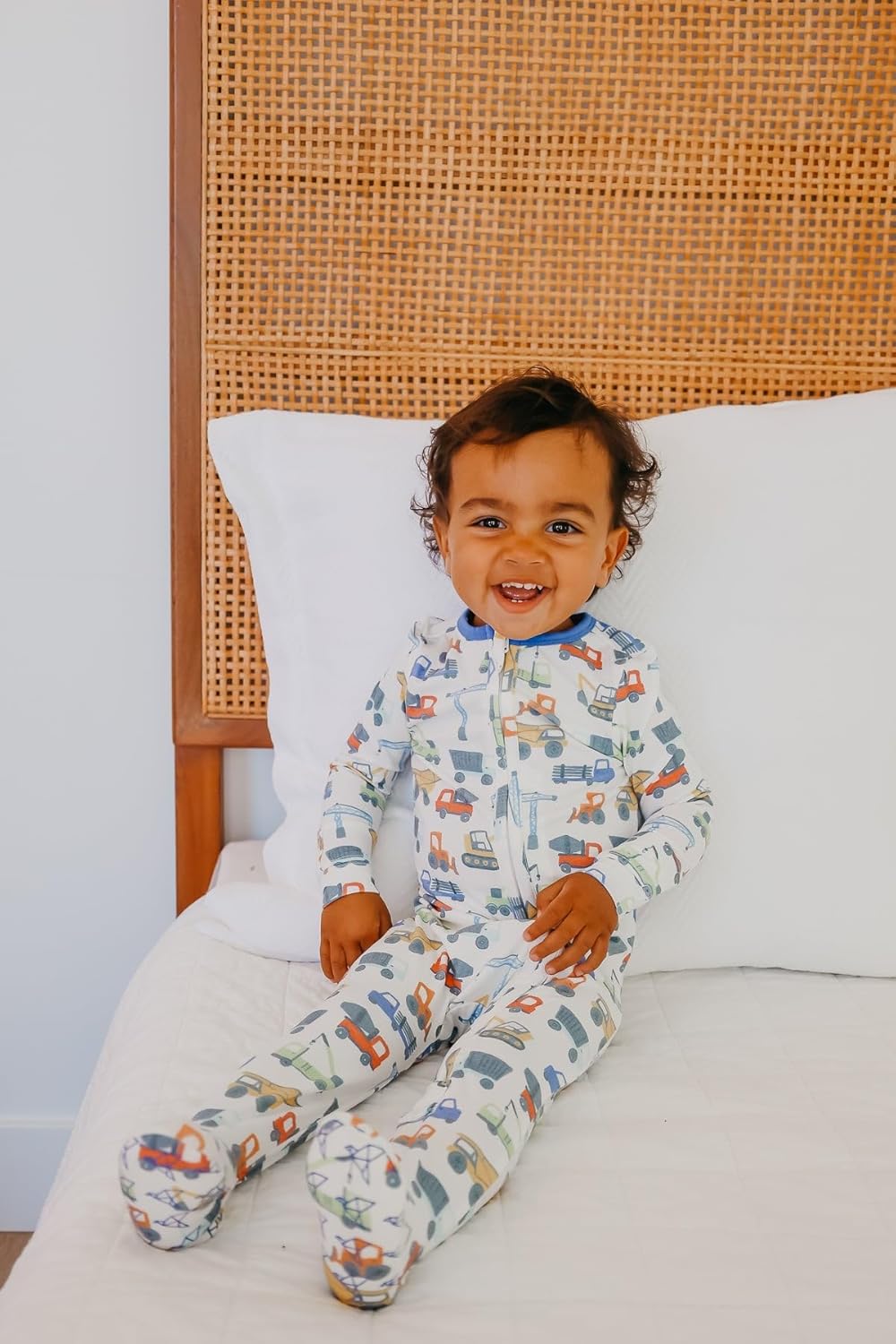 Diesel Copper Pearl Zip-Up Footie Baby Pajamas: Ultra-Soft Boys & Girls Pajamas, Premium Knit Fabric in Stylish Prints, Tag-Free with Two-Way Zipper, Newborn to 24 Months
