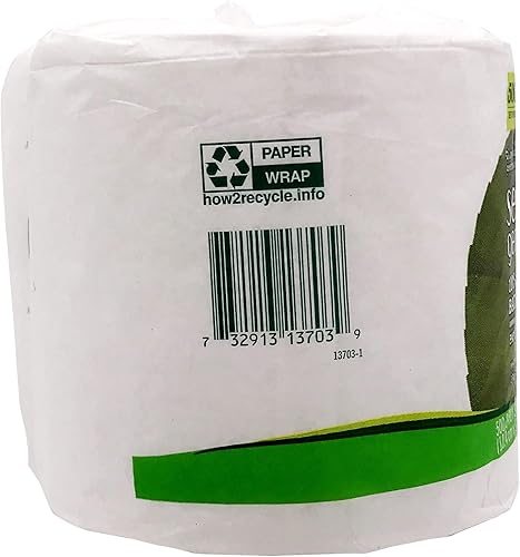 Miniatura 8 de Seventh Generation 13733CT - Pañuelo de baño 100% reciclado, 2 capas, blanco, 300 hojas por rollo (caja de 48)
