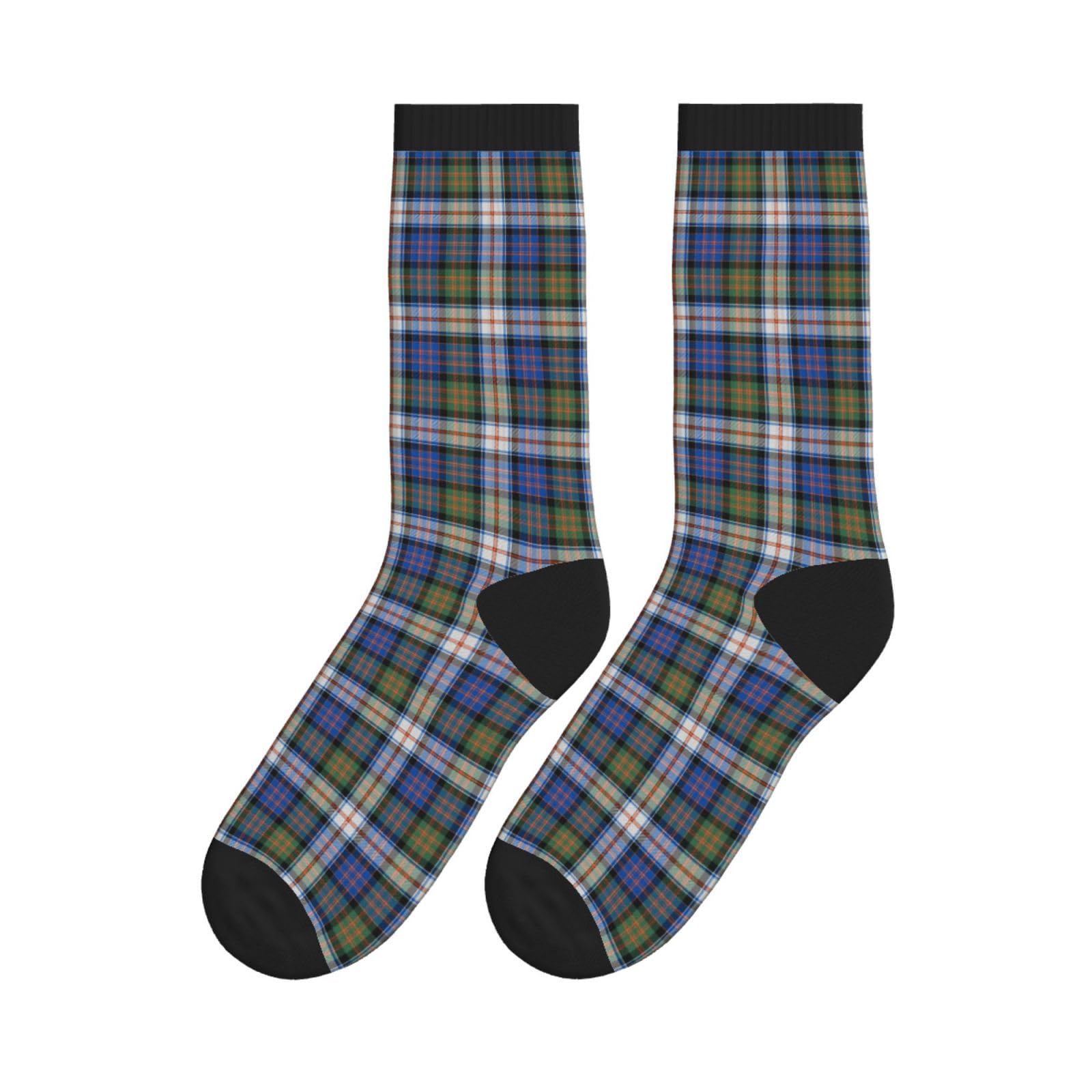 SMAZDFXX Casual Socks Clan Macdonald Dress Ancient Tartan Crew Tube Socks Sport Running for Men Women