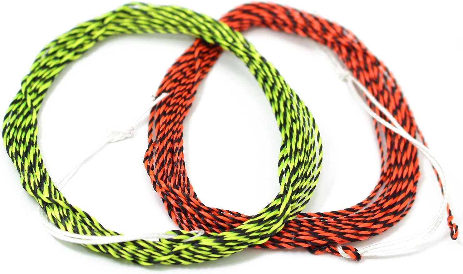 2 pcs 12FT Tenkara Furled Leader Fly Fishing Line Double Color Braided Tenkara Line with 7cm Loop