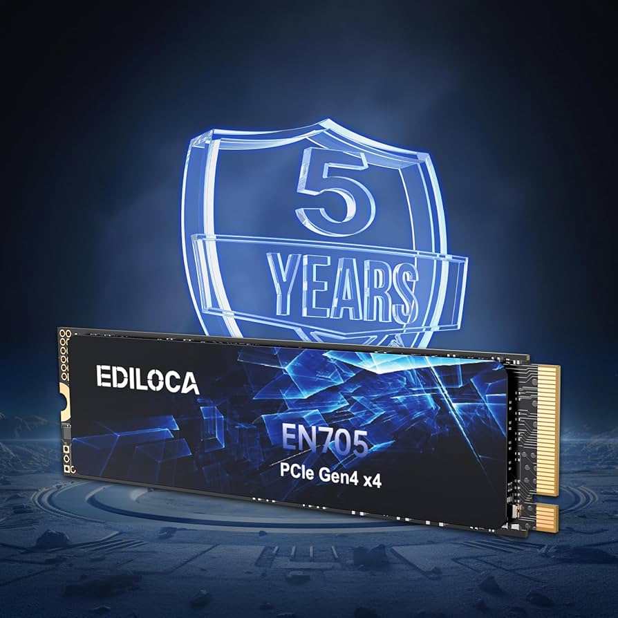 Amazon | Ediloca EN705 SSD 1TB PCIe Gen4 NVMe M.2 2280 PS5