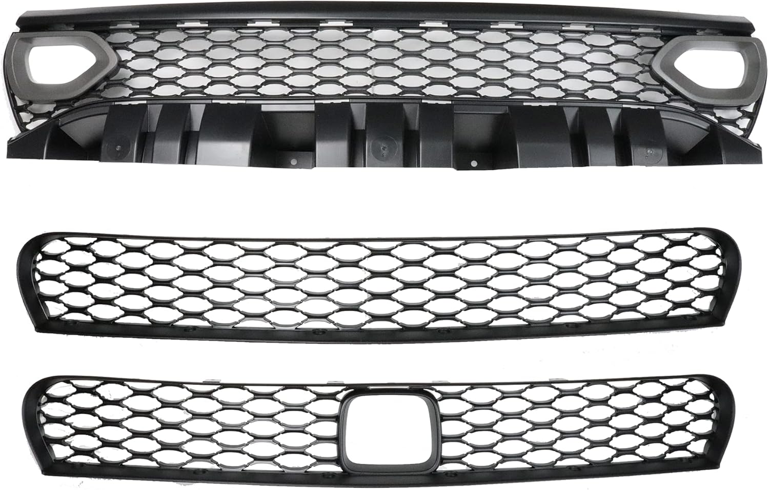 Upper and Lower Grille With Color Matched Intake Bezels