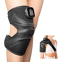 Cordless Knee Massager with Heat Vibration, Heated Electric Knee Brace Massager for Pain Relief, Muscle Relaxation, 3 in 1 Knee Warmers Wrap for Shoulder Leg Elbow, 4 Motors Christmas Gifts for Dad Mom