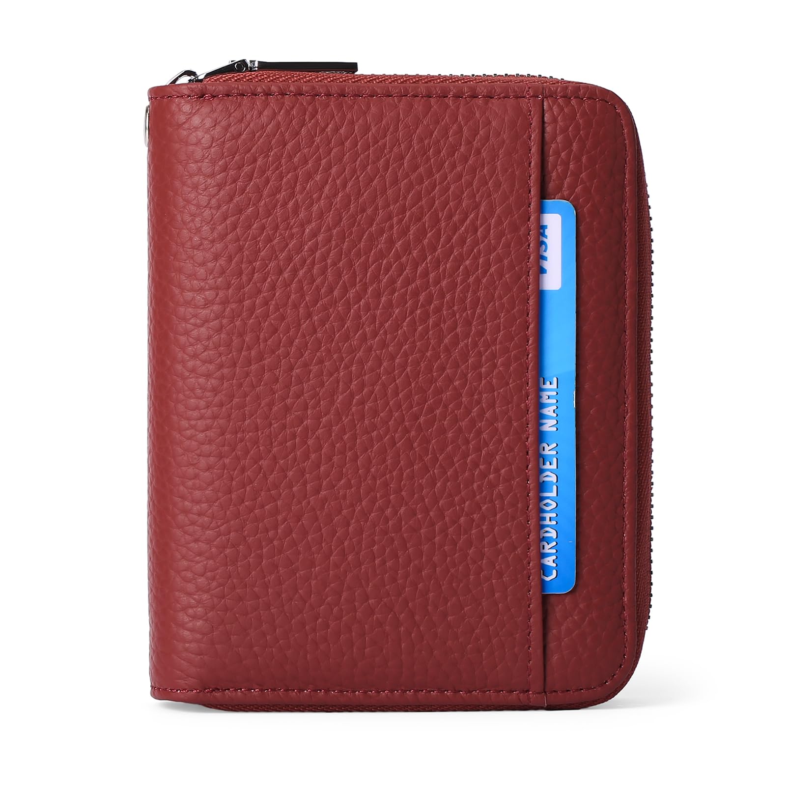 SENDEFN Portefeuille Femme Cuir, Porte Monnaie Blocage RFID, Porte-Cartes de Visite, Portefeuille pour Femme avec 24 Emplacements pour Cartes et Pochette à Monnaie