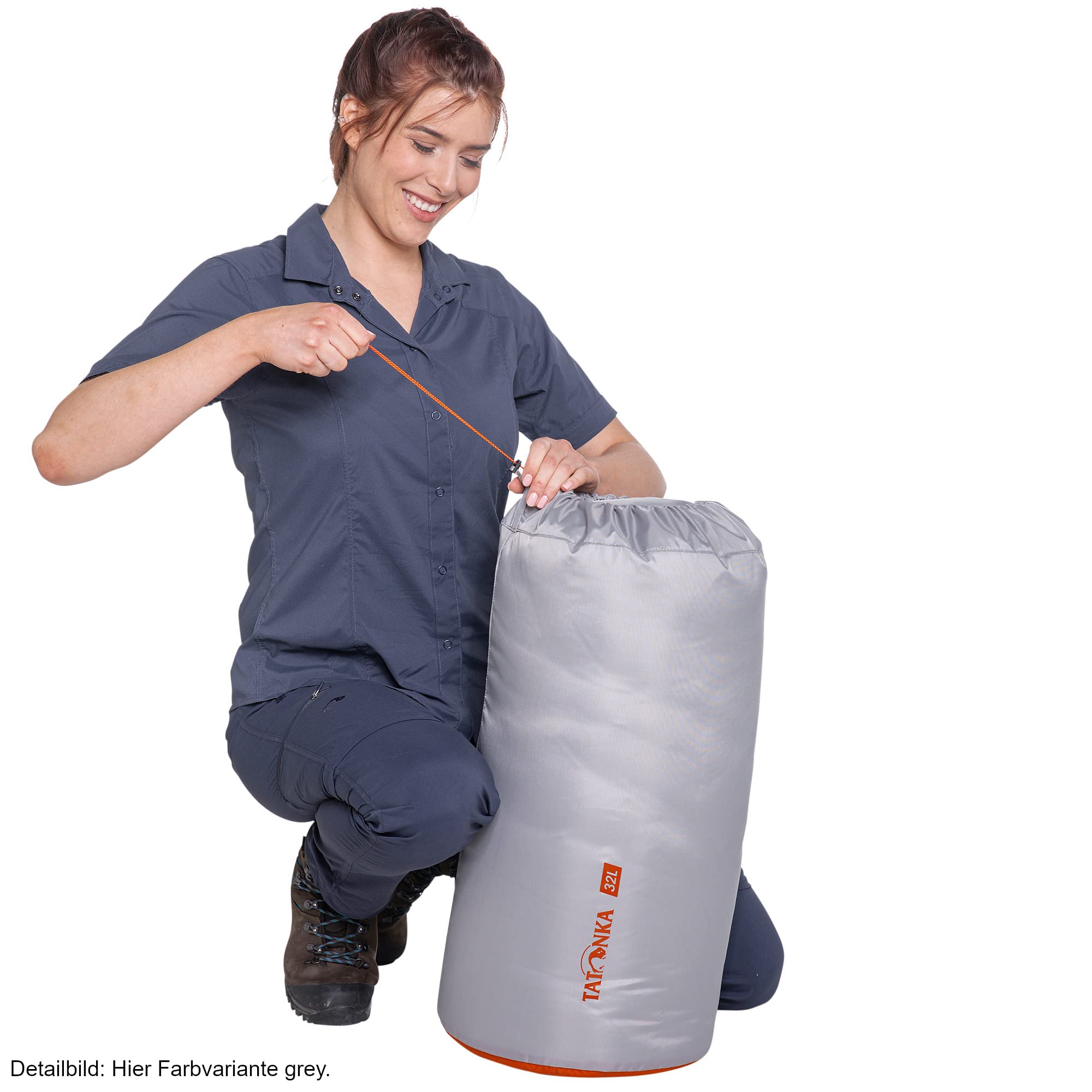 Tatonka Sacca Impermeabile WP Stuffbag Con Valvola – 25 Litri, Leggera E Priva Di PFC, Per Outdoor E Viaggi