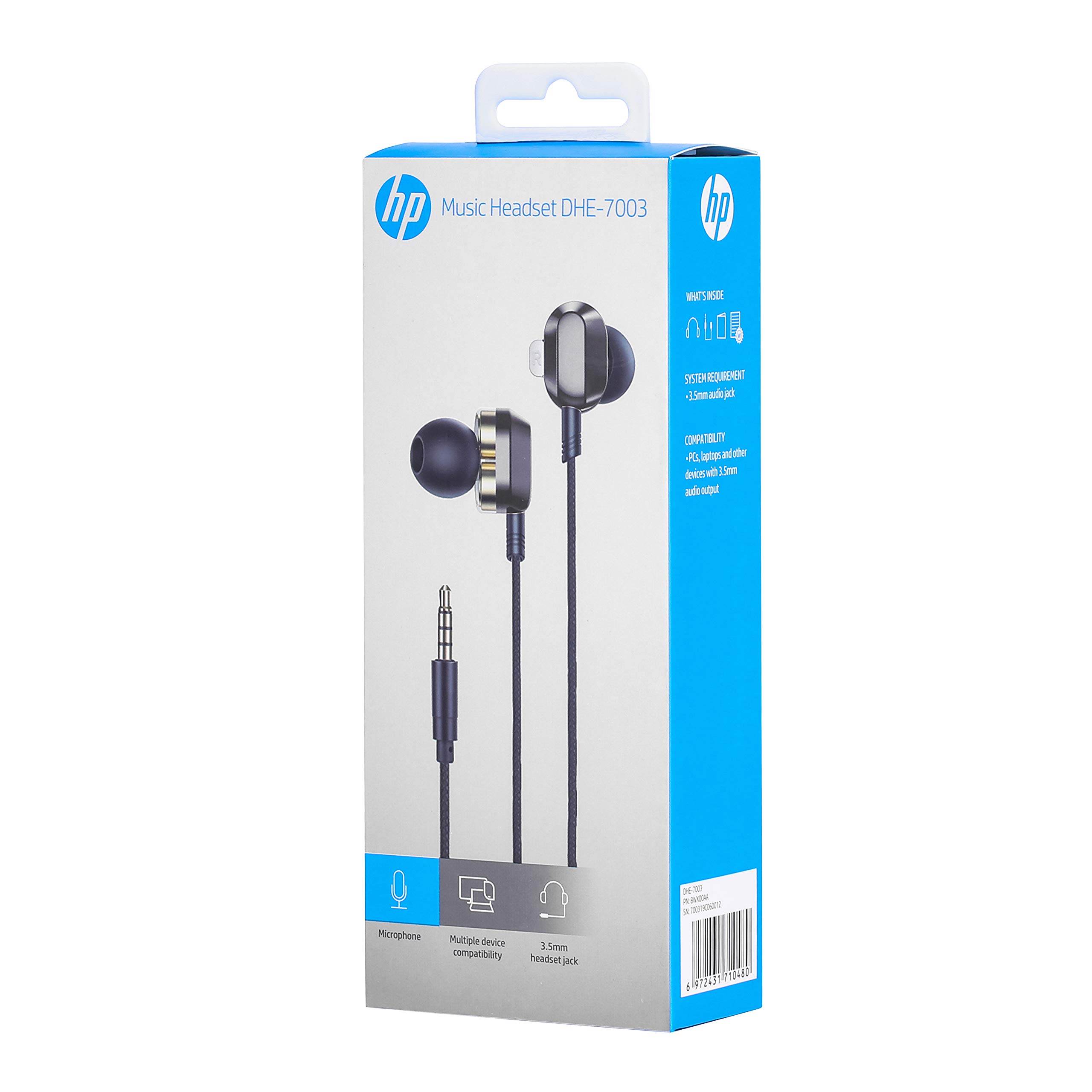 Fone de Ouvido HP P2 c/Microfone Removivel DHE-7002