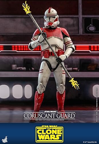 Miniatura 3 de Hot Toys Star Wars The Clone Wars Coruscant Guard Clone Trooper - Figura coleccionable de 16 escala de 12 pulgadas