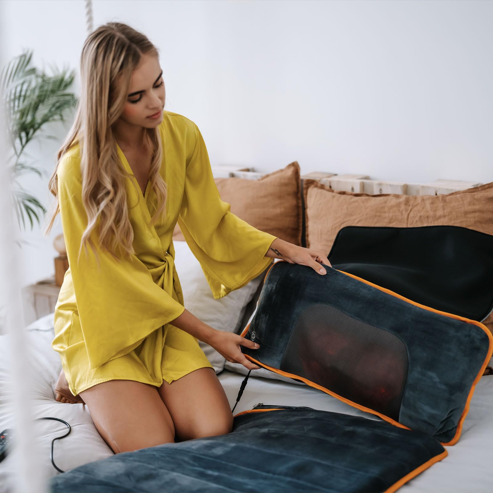 MEDIVON Nova Tapis de massage doux, agréable au toucher, gris, universel"