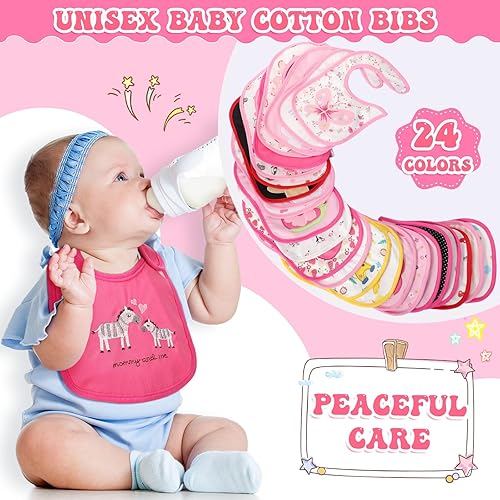 Miniatura 4 de 24 baberos impermeables de algodón suave baberos de bebé bebé bebé alimentación jardín de infantes bienestar hogar fiesta recién nacido