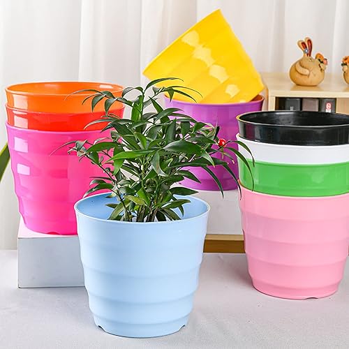 Miniatura 3 de TUNKENCE Decoración de plástico mini oficina hogar flores suculentas maceta para patio y jardín flor de interior con platillo