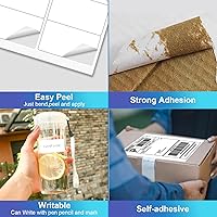 Vista 4 de 2" x 4" Shipping Labels, Printable White Sticker Labels for Laser/Inkjet Printer Mailing Labels 8.5"*11" US Letter-White, 10 per Sheet Total 1000