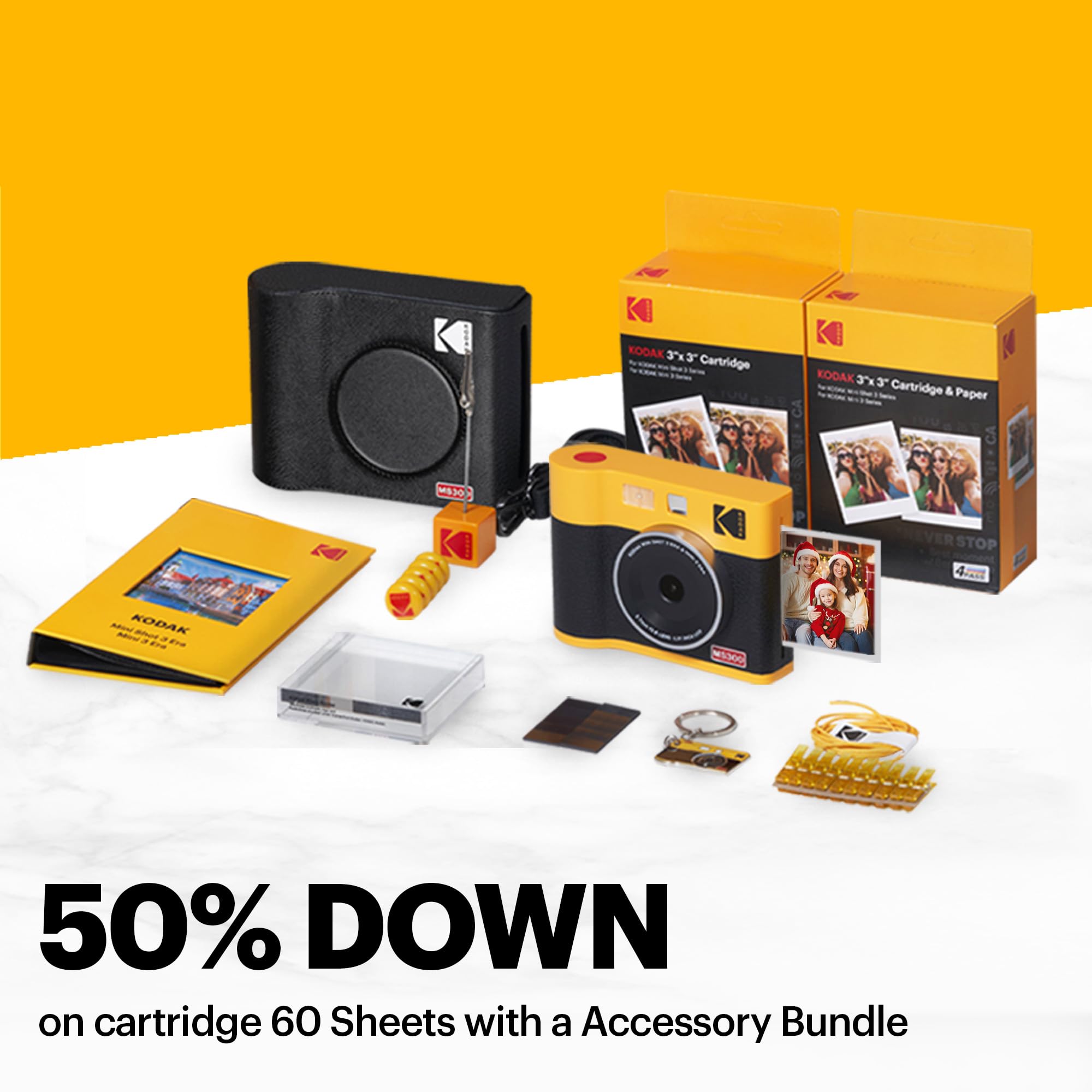 KODAK Mini Shot 3 Era 3x3” Instant Digital Camera & Photo Printer, 2-in-1 Portable Print Camera - Image 2