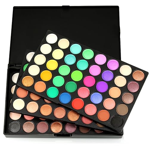 Miniatura 3 de Ochine Paleta de sombras de ojos de 120 colores, sombra de ojos de maquillaje profesional de alta pigmentación, paleta de sombra de ojos mate y