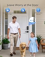 Vista 6 de Philips WiFi Smart Lock with Handle, Fingerprint Keyless Entry Door Lock with WiFi Bridge, Smart Locks for Front Door with Handle Set, APP Remote