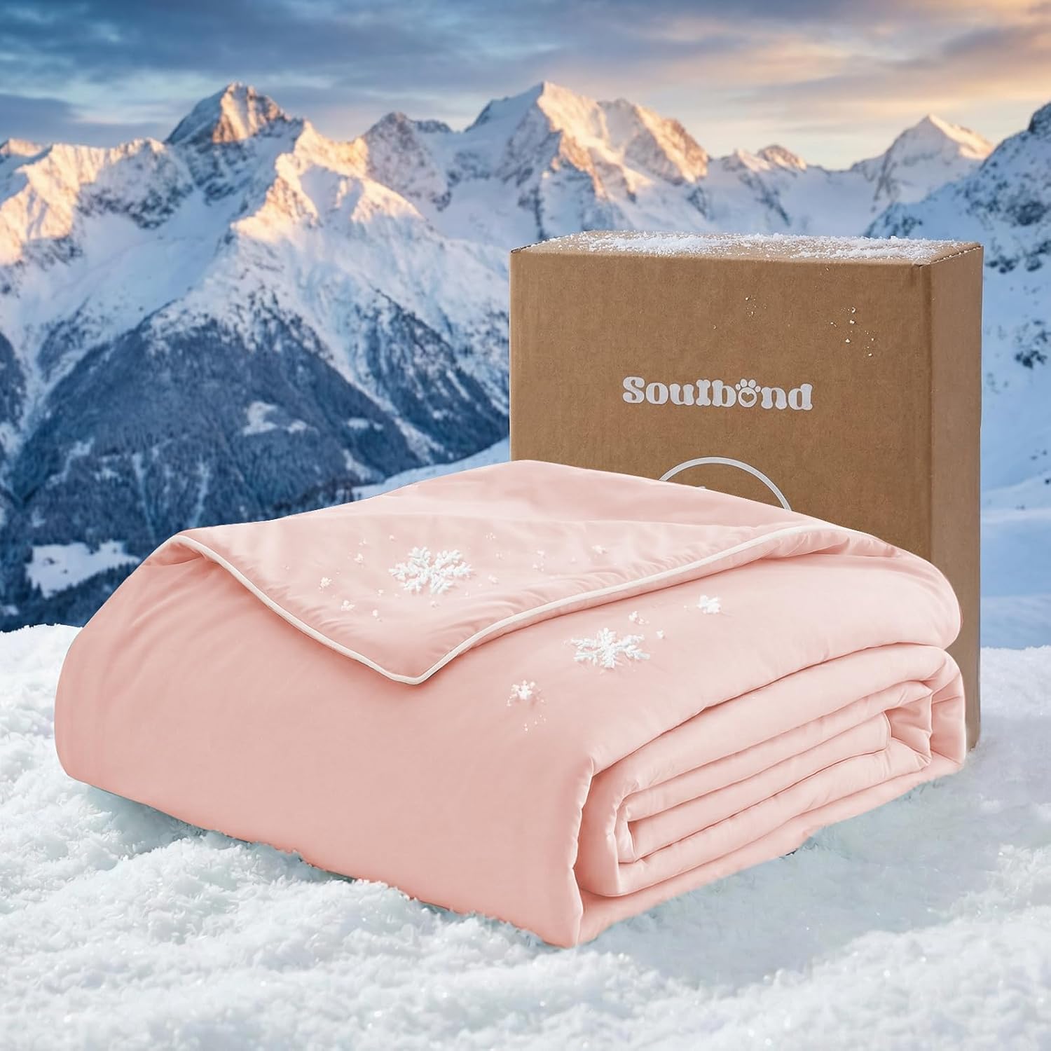 Soulbond Cooling Blanket for Medium Dogs - Q-MAX>0.45, Washable Cool Pet Cats Throw Blanket for Hot Weather, Self-Cooling Soft Dog Mat for Bed Crates Couch Sofa Cars(29"x40", Pink)
