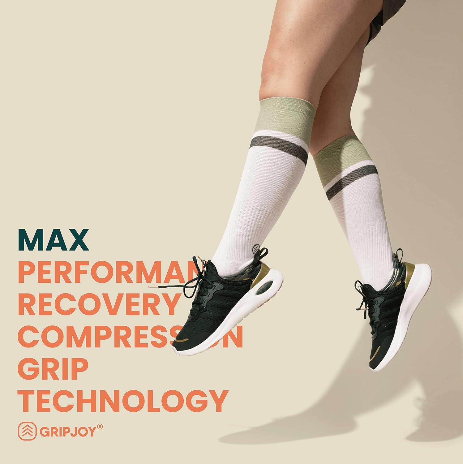 Gripjoy Compression Socks with Grips, 15-20mmHg, Support & Stability for Circulation, Travel, Pregnancy, Nurses - Image 5