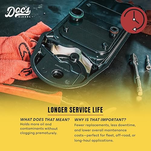 Miniatura 5 de Doc's Diesel Filtro CCV D804418  Compatible con RAM 6.7L Cummins 2500, 3500, 4500, 5500 2007.5+  Sustituye a CV52001