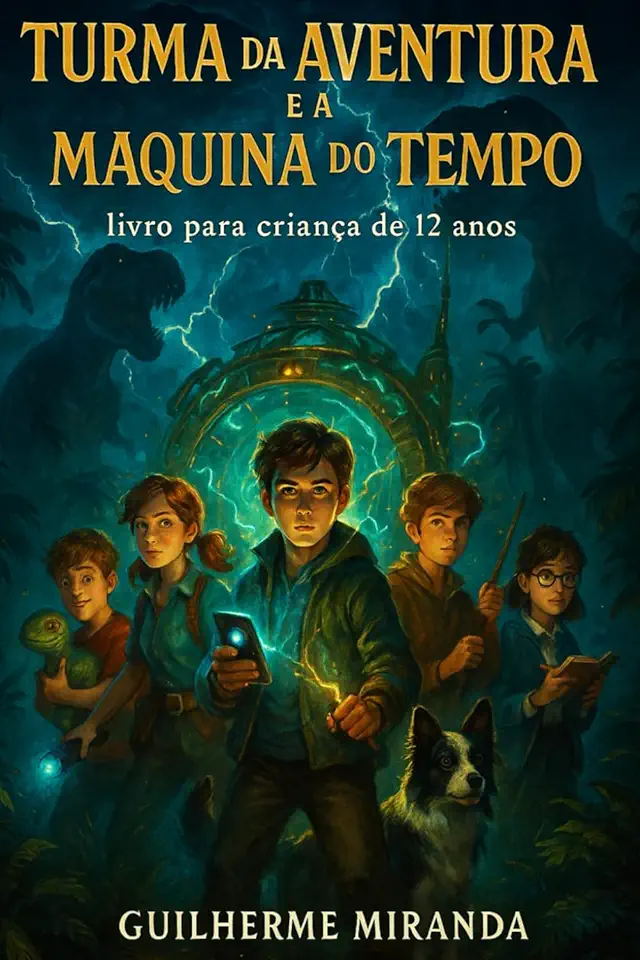 Livro para criança de 12 anos: Turma da Aventura e a Maquina do Tempo (Turma da Aventura: Viajantes do Tempo) (Portuguese Edition)