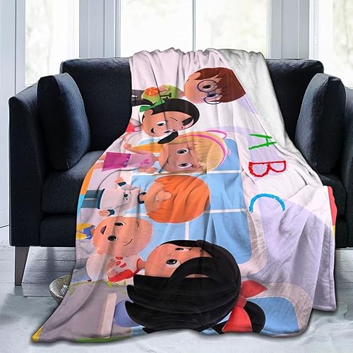 Cleo - Manta de anime Cuquin de franela ultra suave y ligera para sofá, cama, uso en todas las estaciones, 60 x 50 pulgadas
