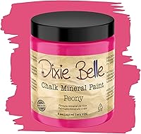Vista 222 de Dixie Belle Paint Company - Pintura con acabado de tiza para muebles, color blanco lino (Drop Cloth), 8 fl oz, pintura mineral color blanco lino mate