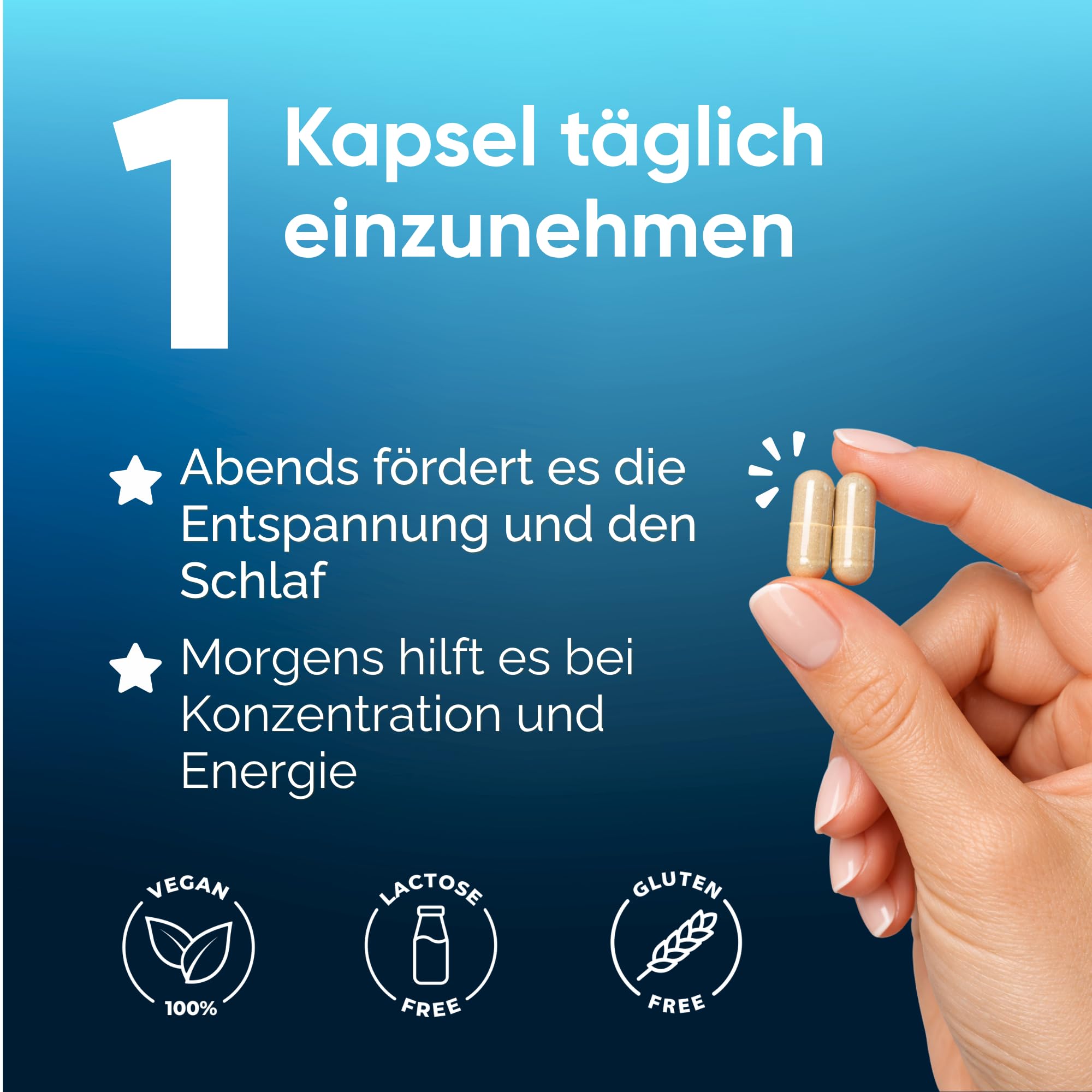Magnesium Bisglycinat 450mg + Vitamin B6 + Vitamin D3 | 360 Magensaftresistente Vegane Kapseln – 12 Monate Vorrat | Hochdosiert | Made in Italy