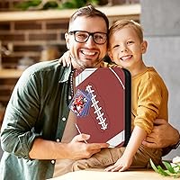 Vista 7 de Mlikero 720 Pockets Football Card Binder, Sports Card Binder with Card Display Design, Premium Card Ablums with Sports Pattern Wristband Fit for