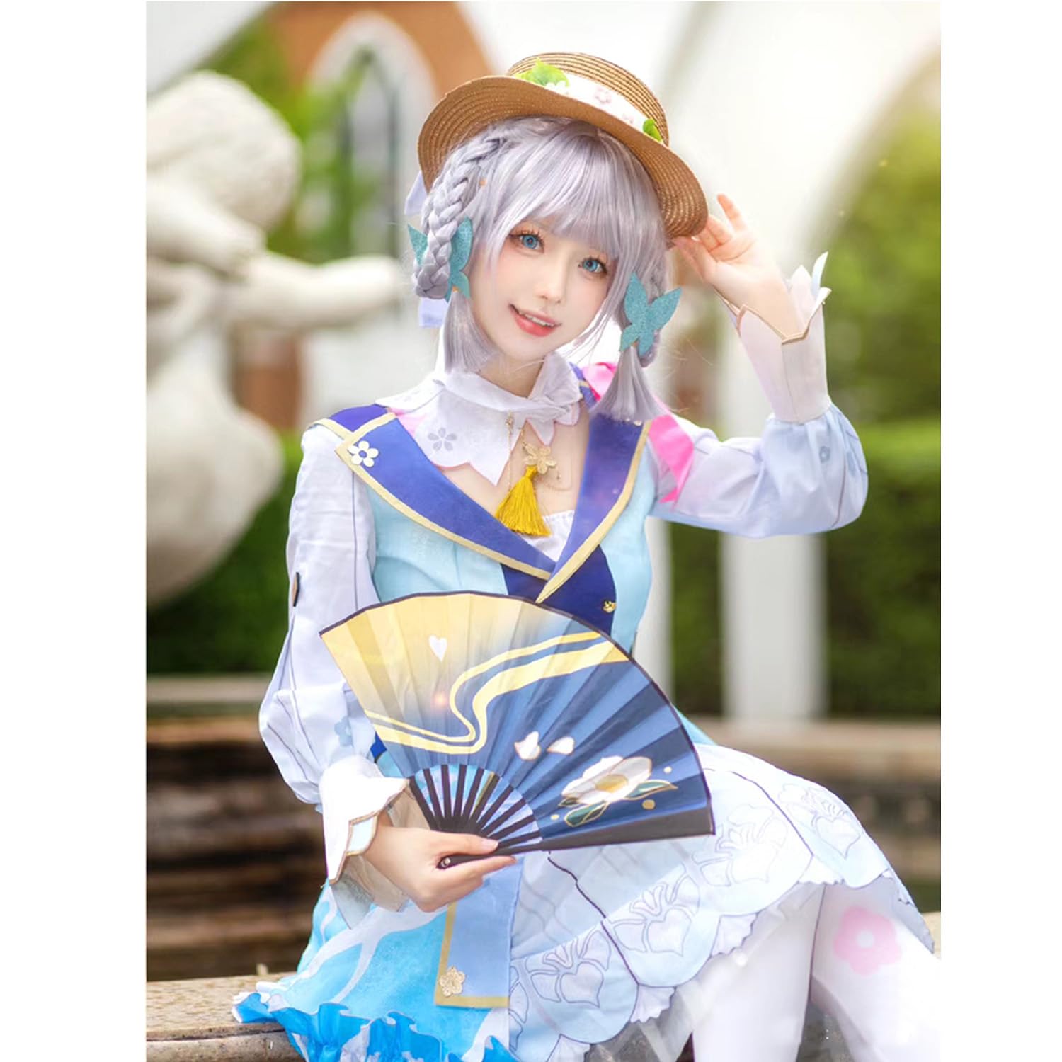 原神 神様綾華 コスプレ 衣装 ウィッグ 扇子｜コスチューム・コスプレ 